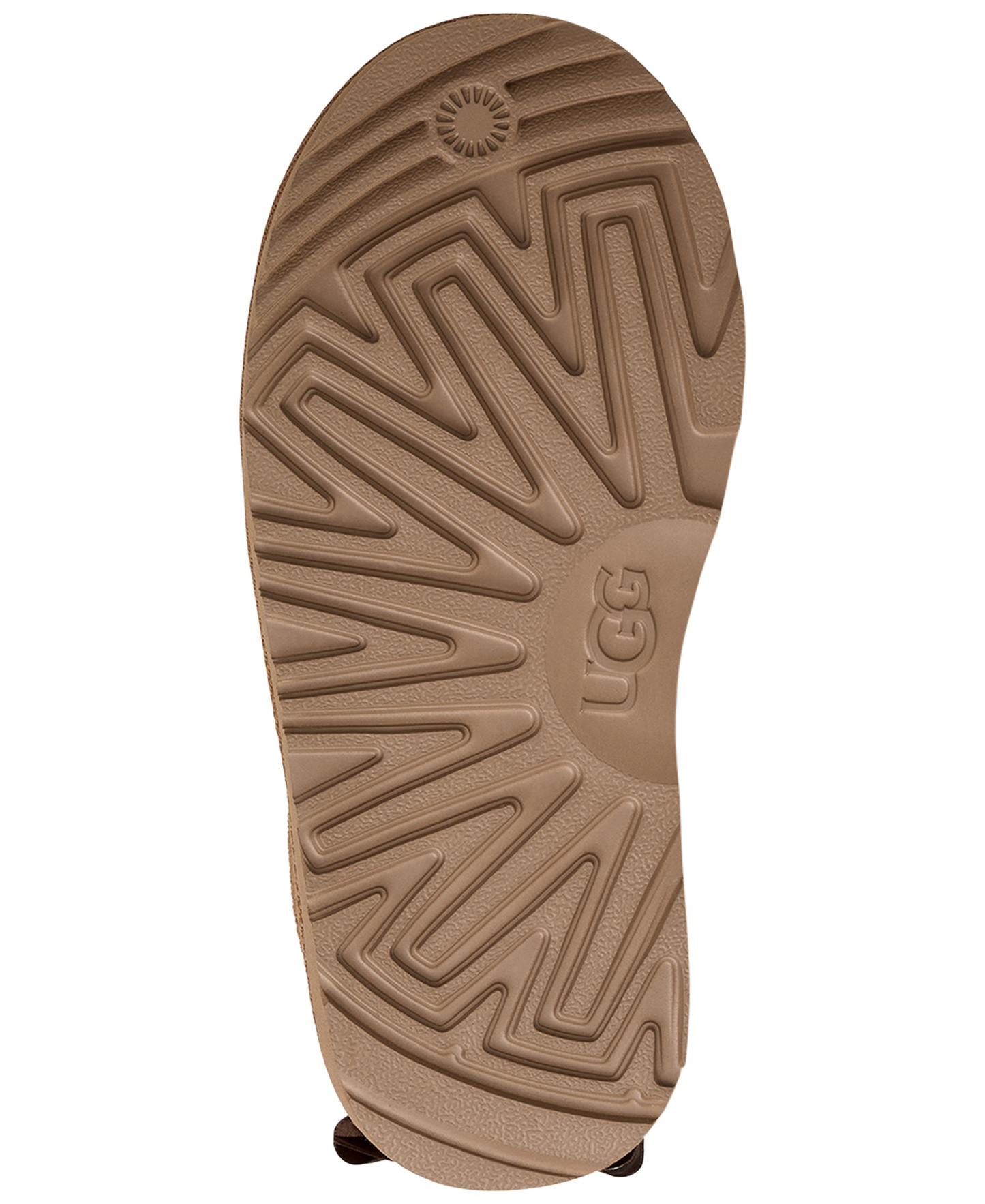UGG® Kids Ultra Mini Bailey Bow Round Toe Booties - Chestnut