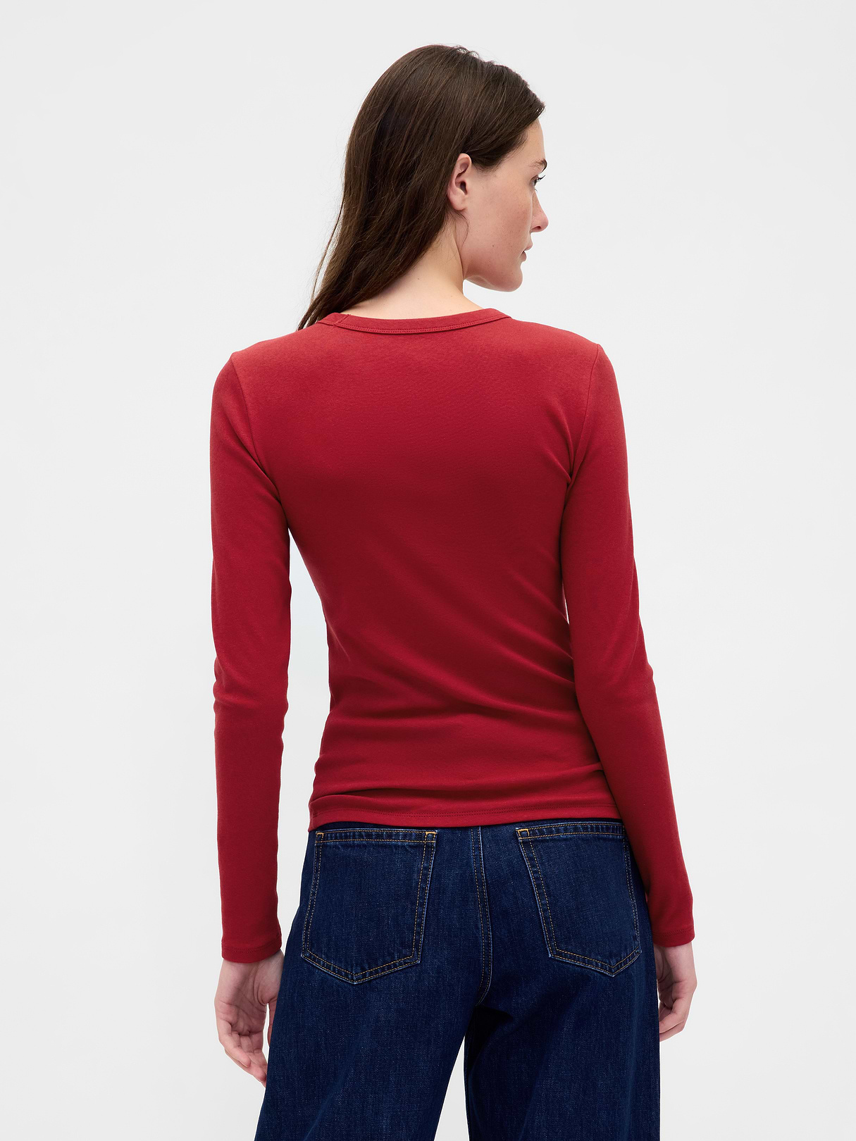 Modern Crewneck T-Shirt - Sled red