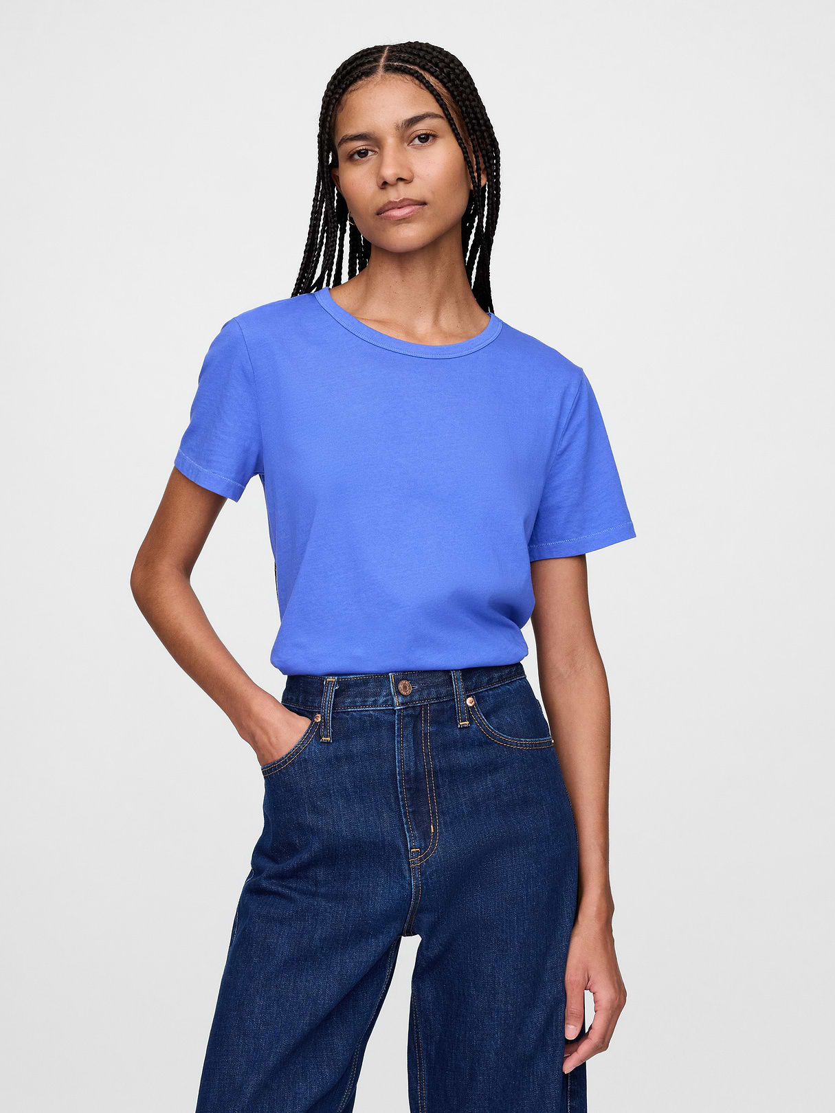 Organic Cotton VintageSoft T-Shirt - Dazzling blue