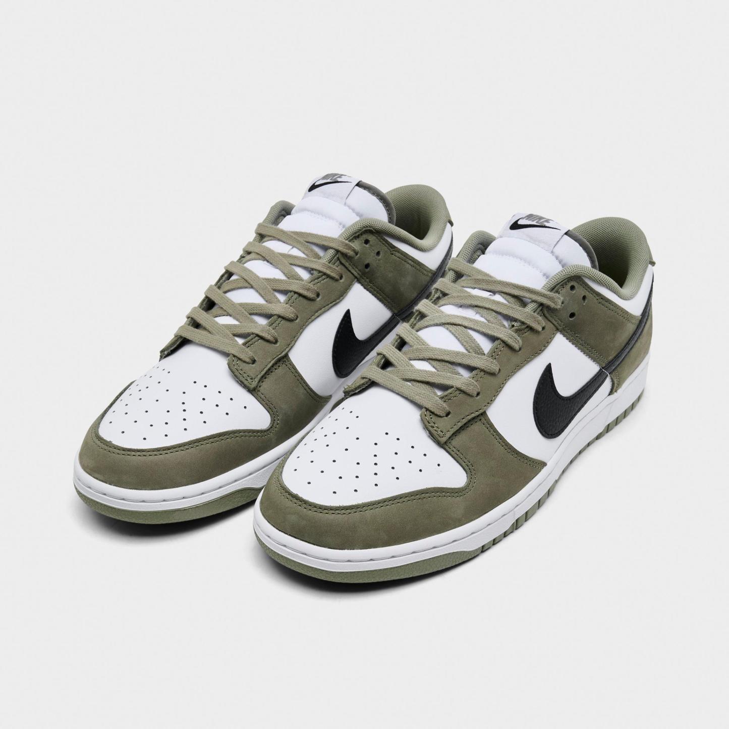 Men's Nithtke Dunk Low Retro Casual Shoes - Part 4 - Light Army/Black/White - Both shoes facing left