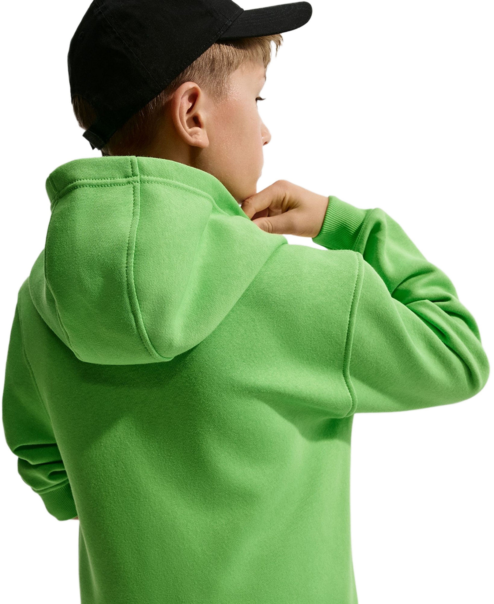 Nike Boys' 8-20 Sportswear Club Fleece Hooded Sweatshirt - Mean Green