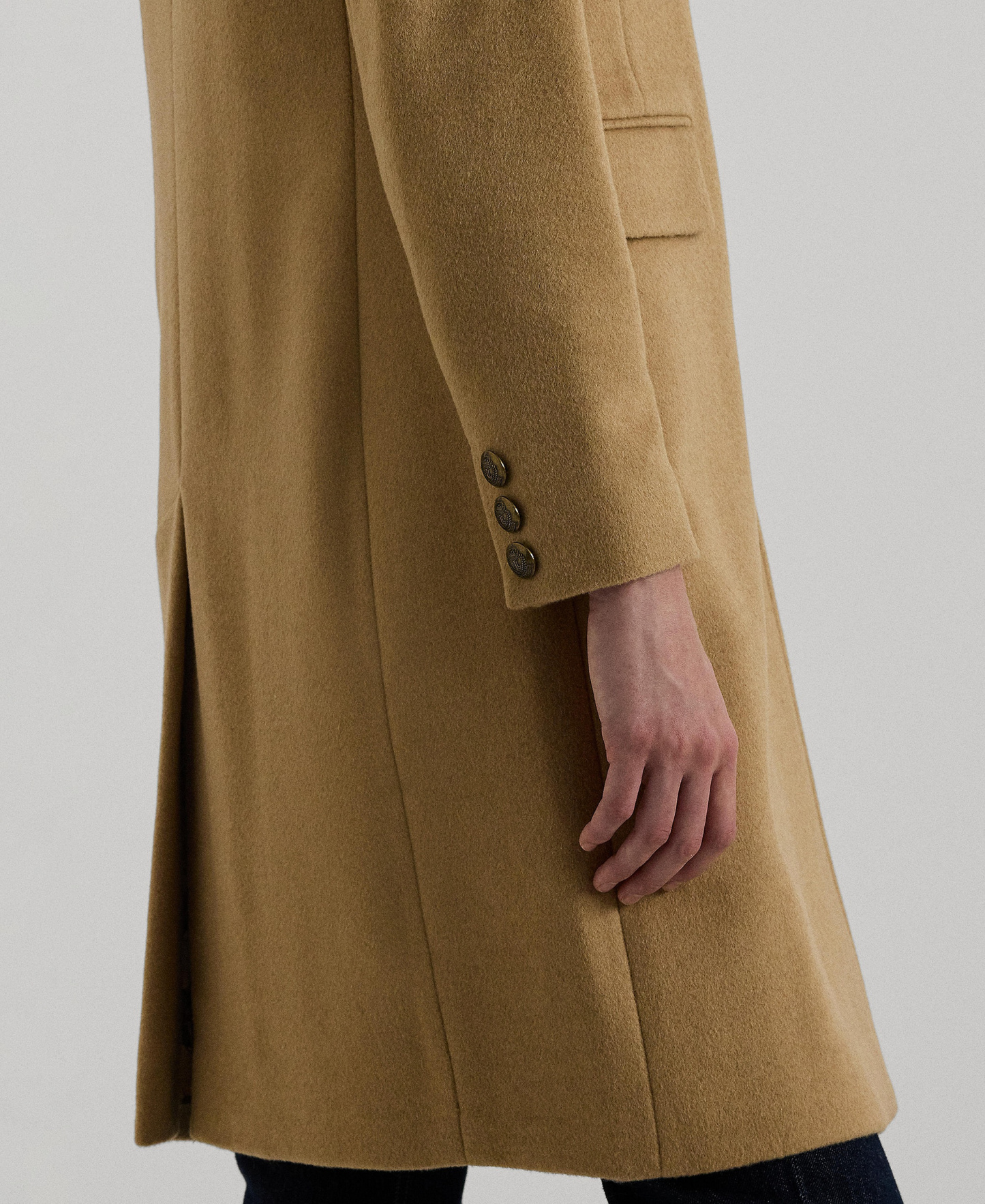 Lauren Ralph Lauren Women's Single-Breasted Peacoat - Camel