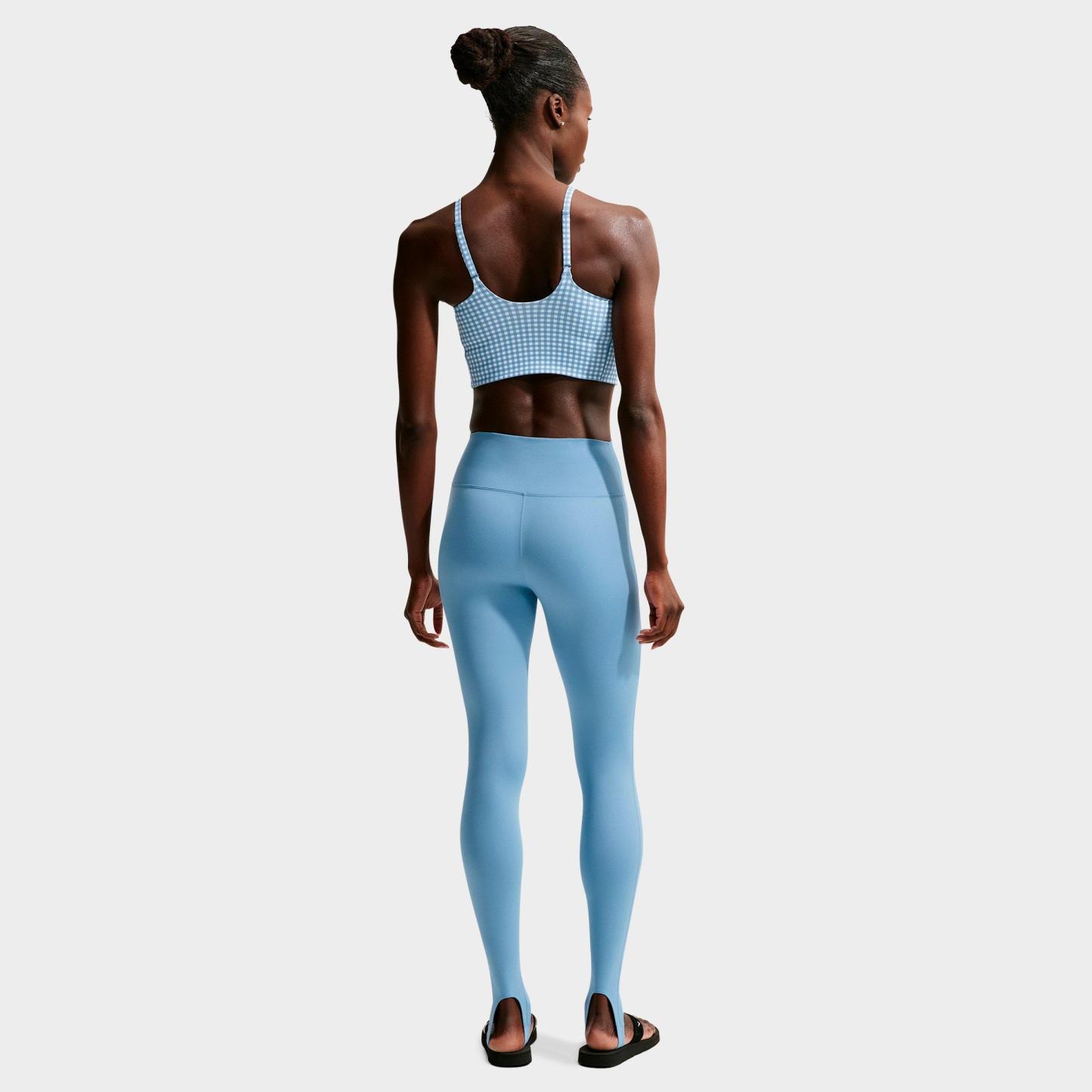Women's Nithtke One High-Waisted Full-Length Stirrup Leggings - Work Blue/White
