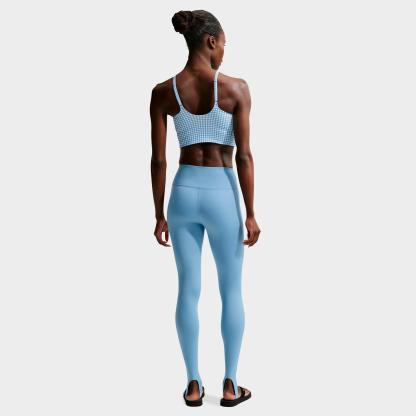 Women's Nithtke One High-Waisted Full-Length Stirrup Leggings - Work Blue/White