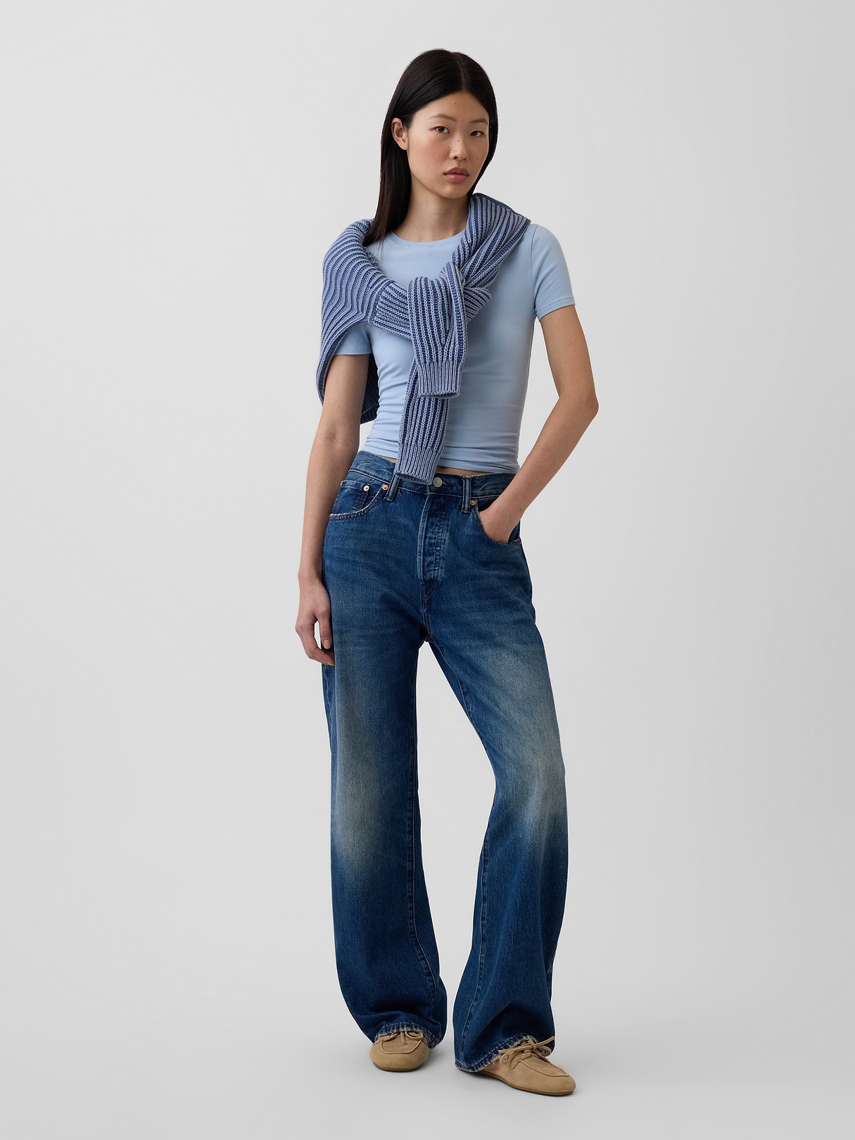 CloseKnit Jersey T-Shirt - Sail blue