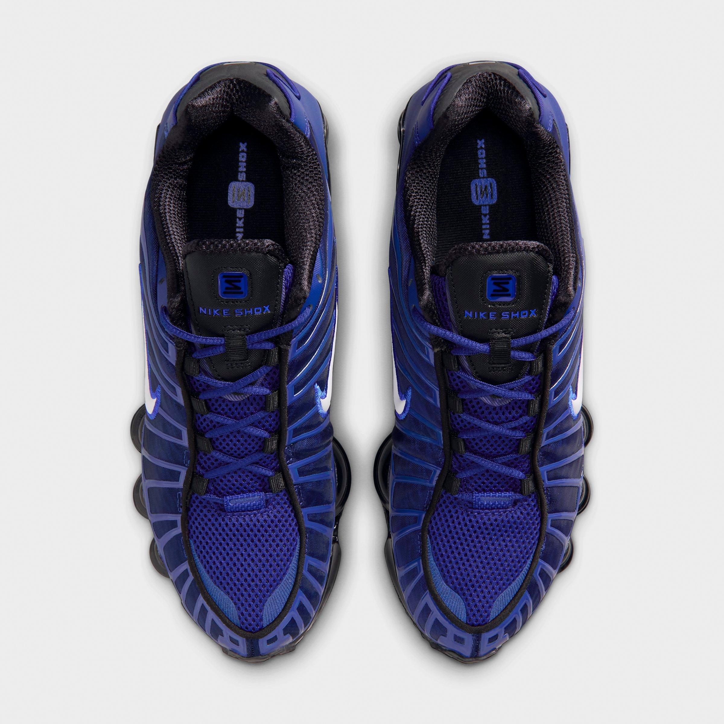Men's Nithtke Shox TL Casual Shoes - Part 1 - Deep Royal Blue/Black/Racer Blue/White - Top view