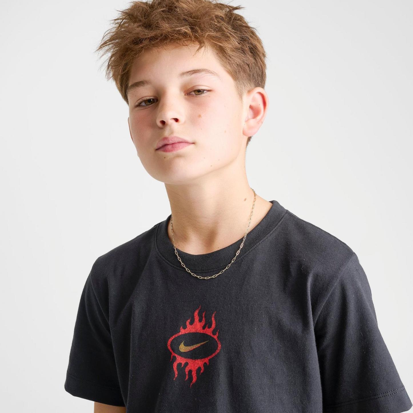 Big Kids' Nike Sportswear World Tour AF1 T-Shirt - Black