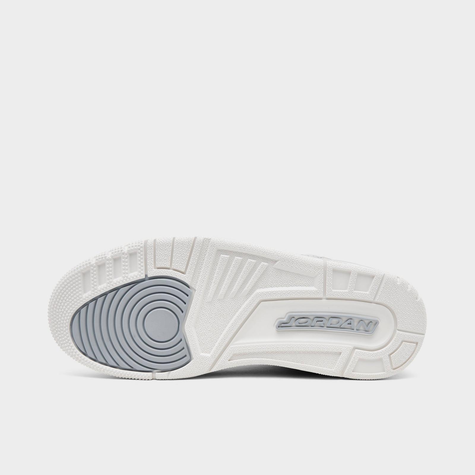 Women's Jordan Spizike Low Casual Shoes - Swan/Wolf Grey/Metallic Silver - Left shoe facing left. Outside of the shoe. - view 6