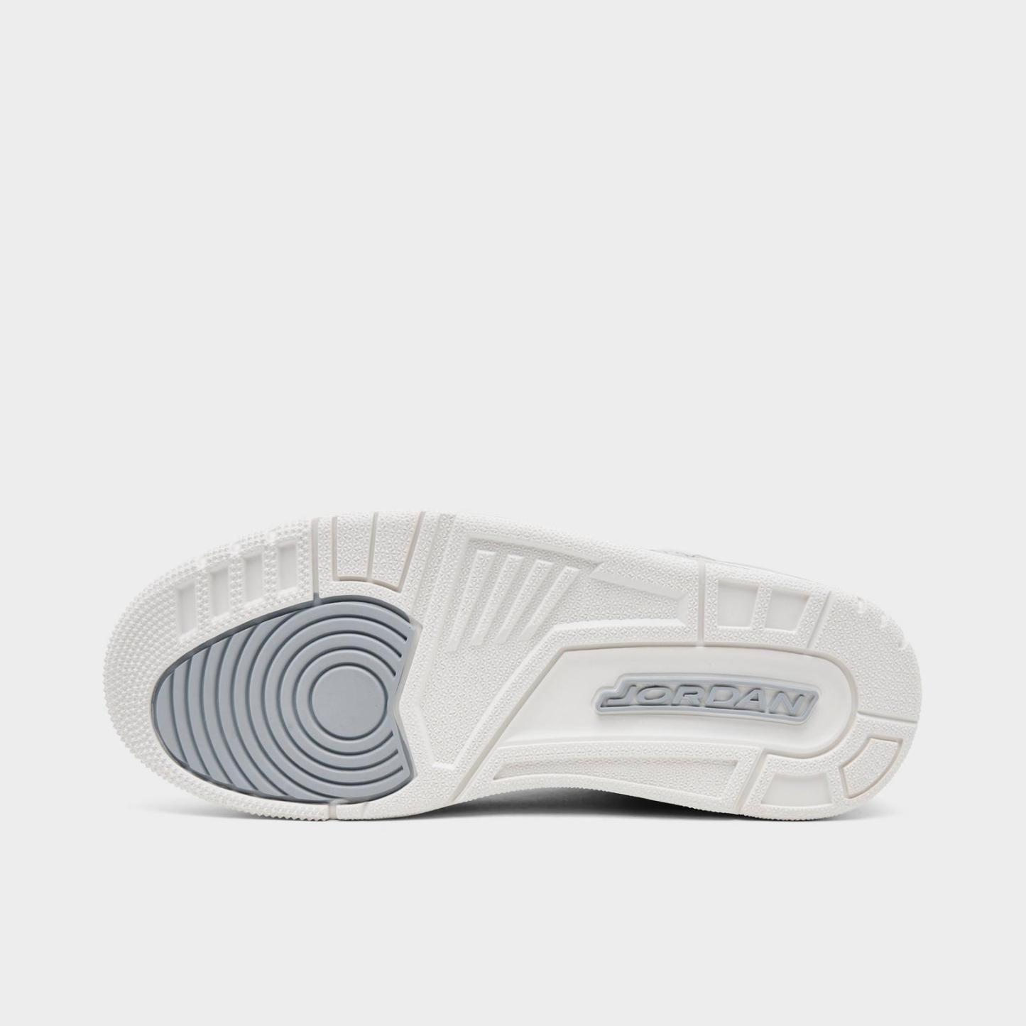 Women's Jordan Spizike Low Casual Shoes - Swan/Wolf Grey/Metallic Silver - Left shoe facing left. Outside of the shoe. - view 6
