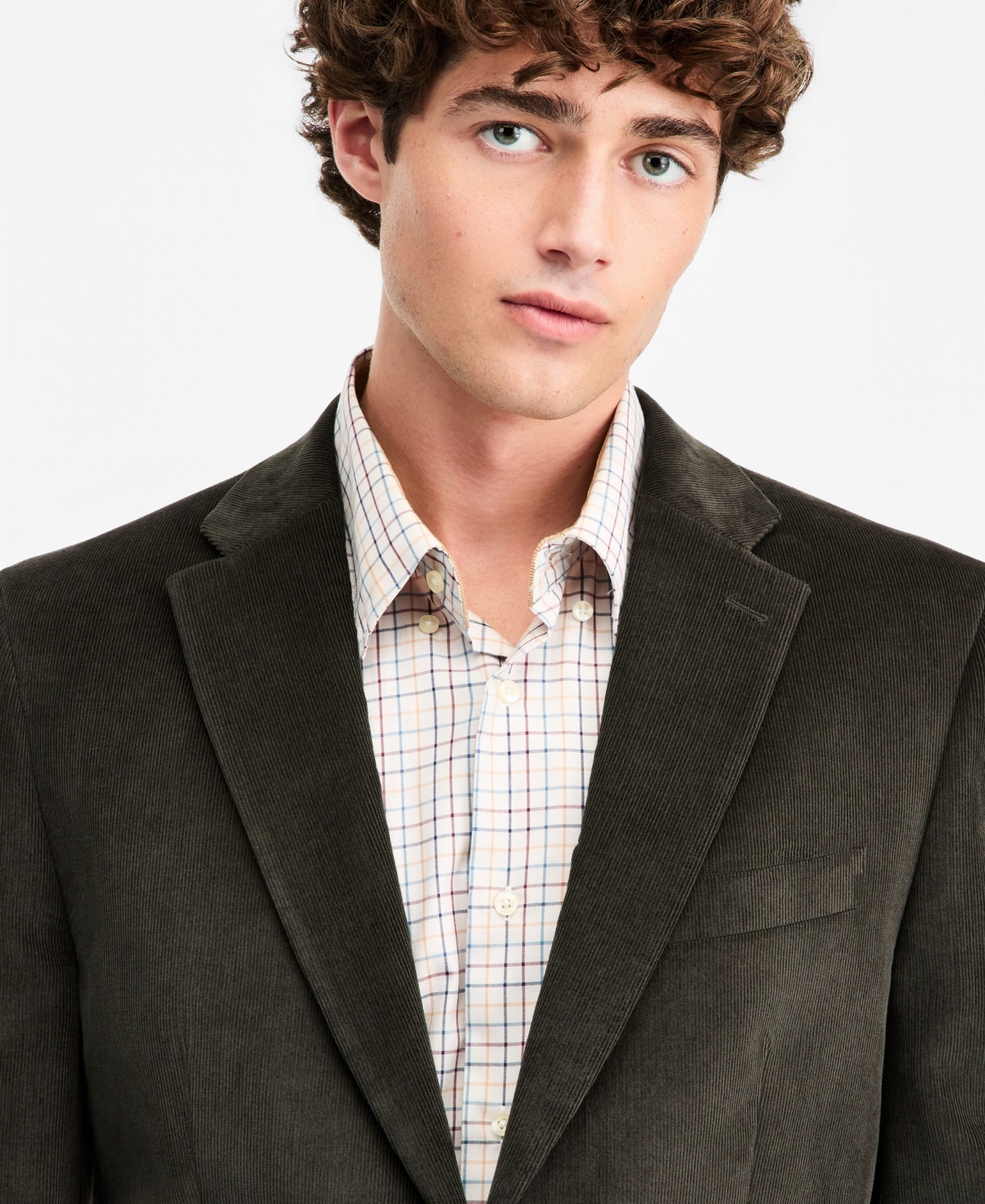 Tommy Hilfiger Men's Modern-Fit Corduroy Sport Coat - Olive