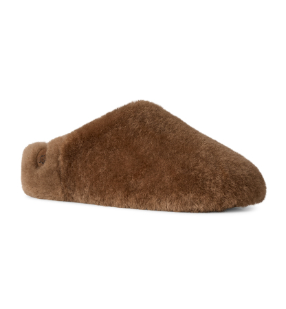 UGG® Women's Elea Fluffed Slip-On Slippers - Light Bronze