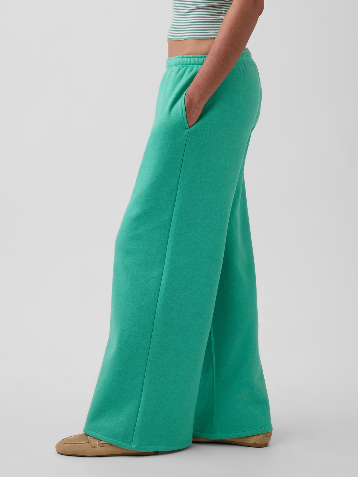 VintageSoft Baggy Sweatpants - Bright meadow green
