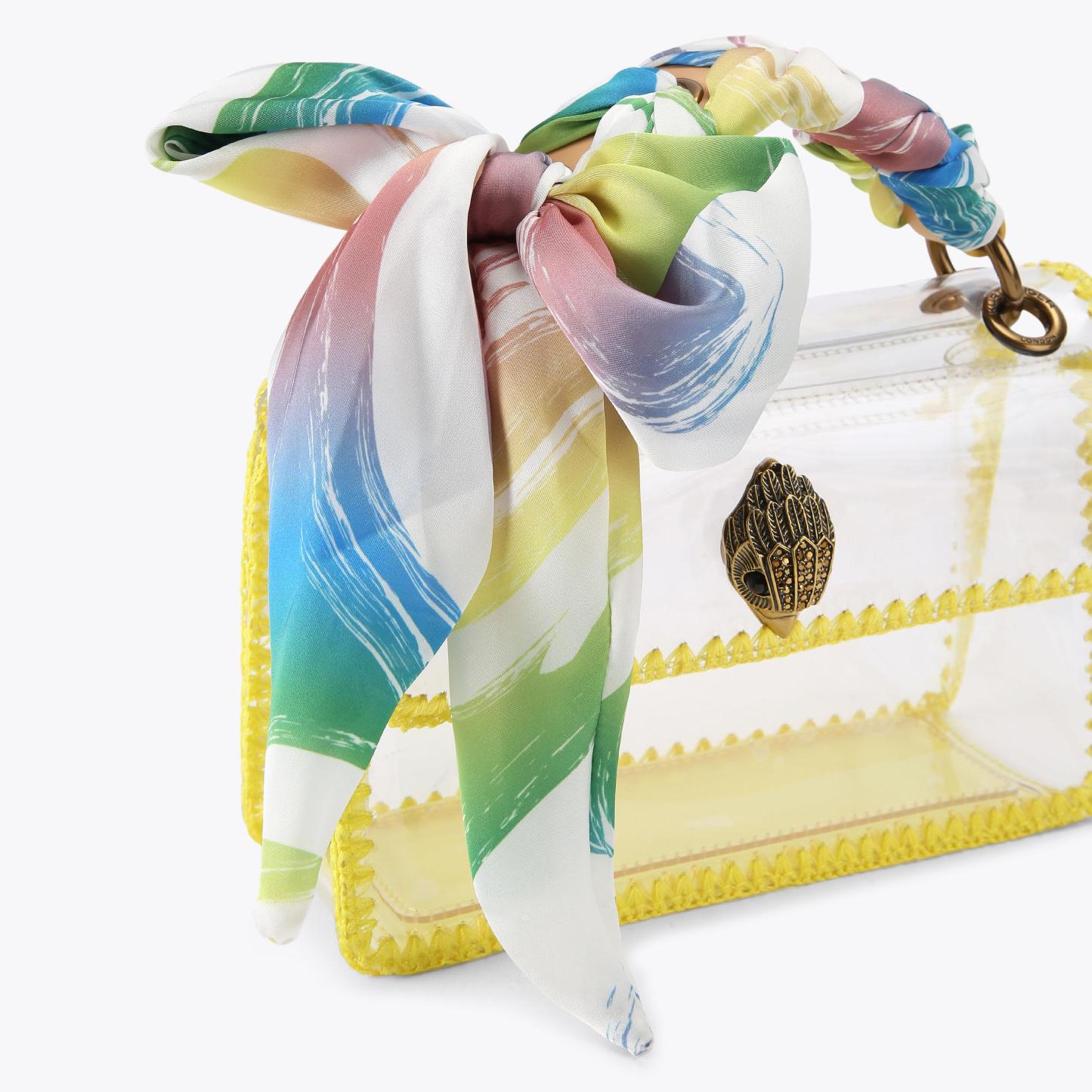 Kurt Geiger London Kurt's Cabana Mini Vinyl Kensington Bag - Yellow - view 5