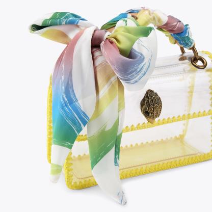 Kurt Geiger London Kurt's Cabana Mini Vinyl Kensington Bag - Yellow - view 5