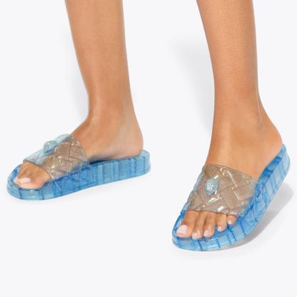 Kurt Geiger London Meena Jelly Slide - Blue - view 2