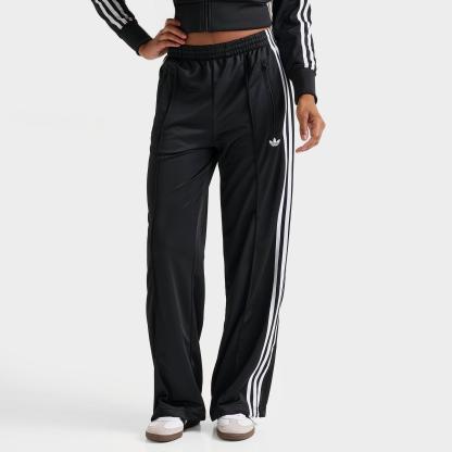 Women's adidas Originals adicolor 3-Stripes Firebird Loose Track Pants - Black - view 1