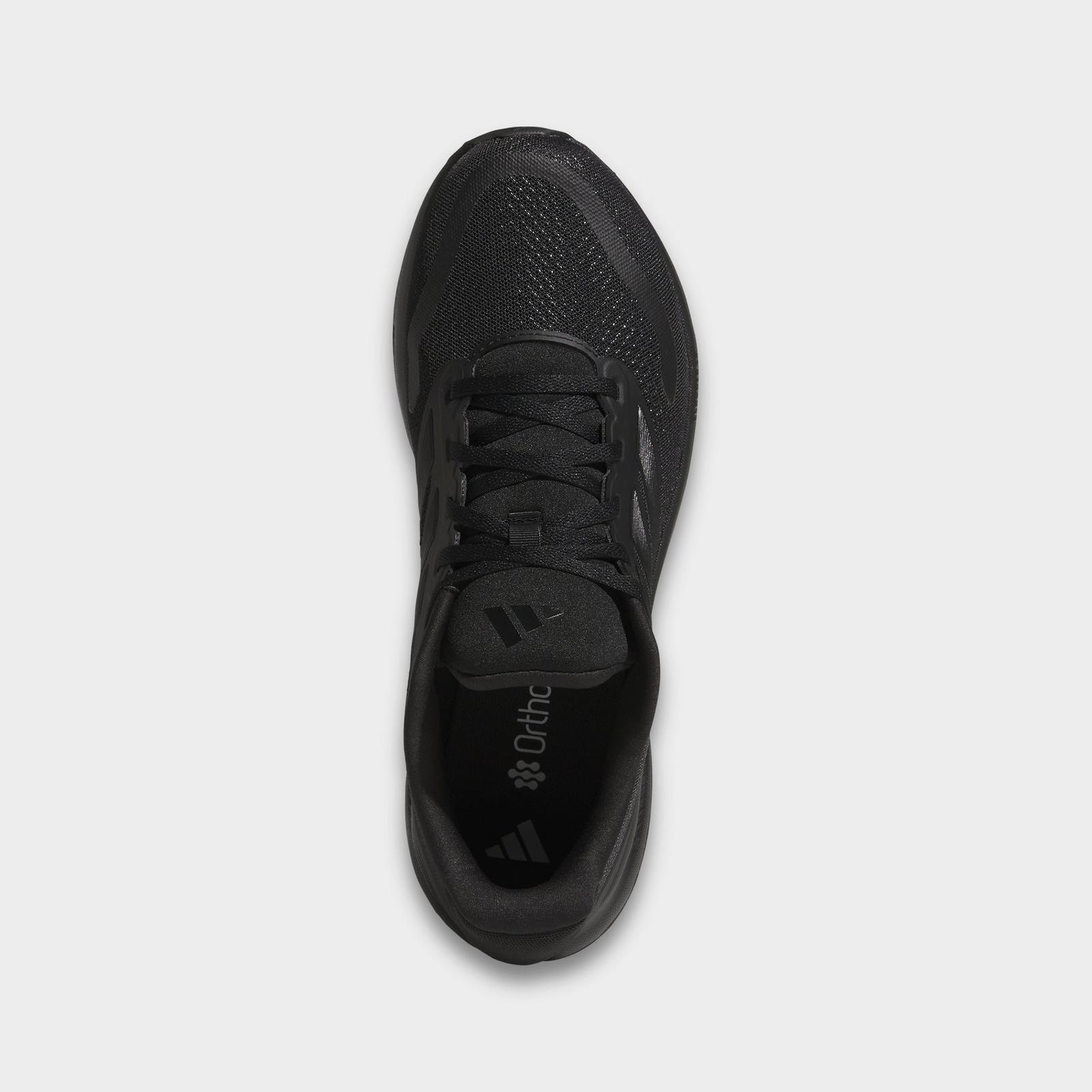 Men's adidas Runfalcon 5 Running Shoes (Wide Width) - Black/Black/White - view 5