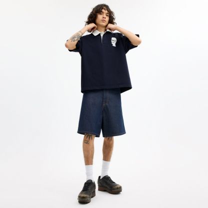 Coach | Brain Dead Rugby Polo - Navy Blue - view 2