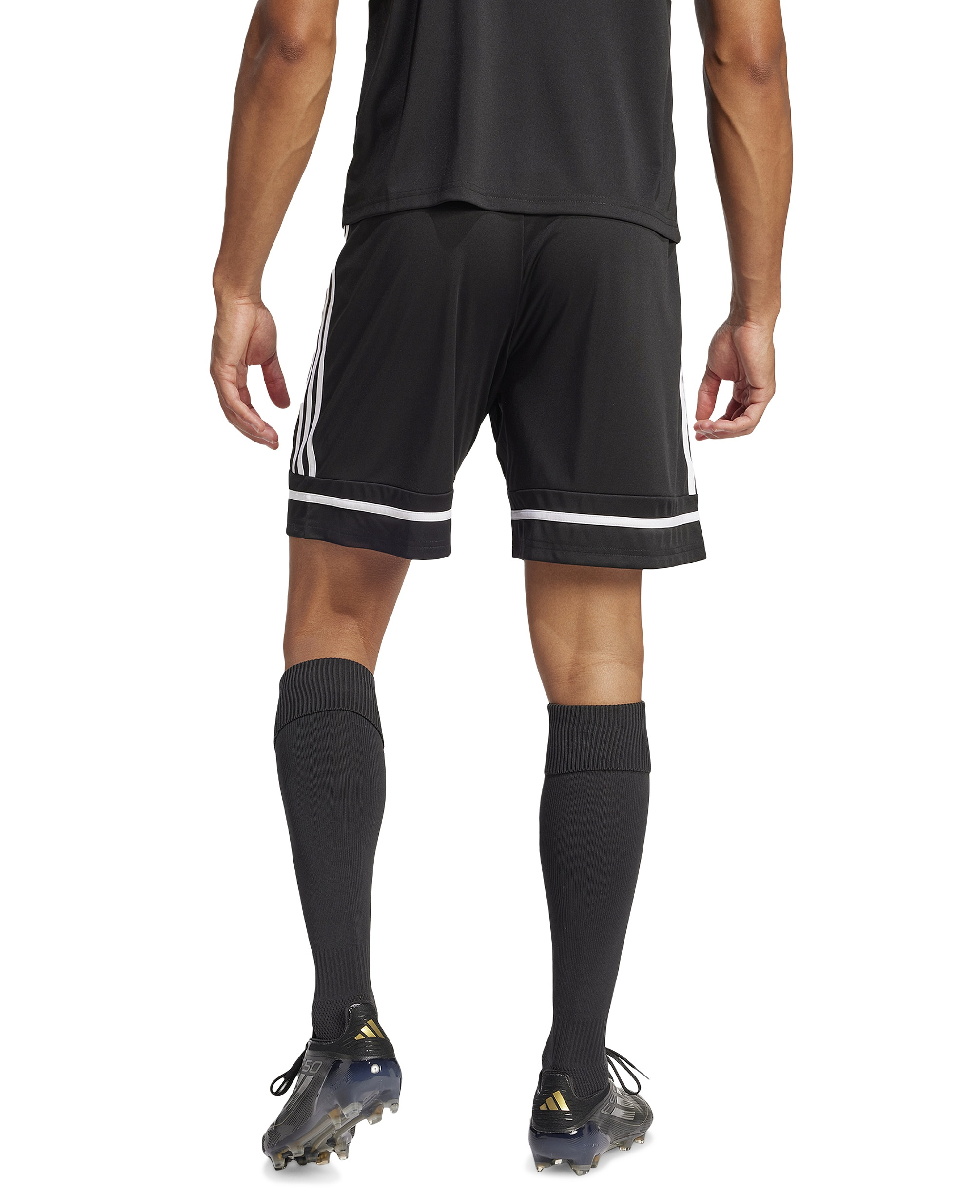 adidas Men's Regular-Fit Squad 25 Logo Shorts - Black/blac