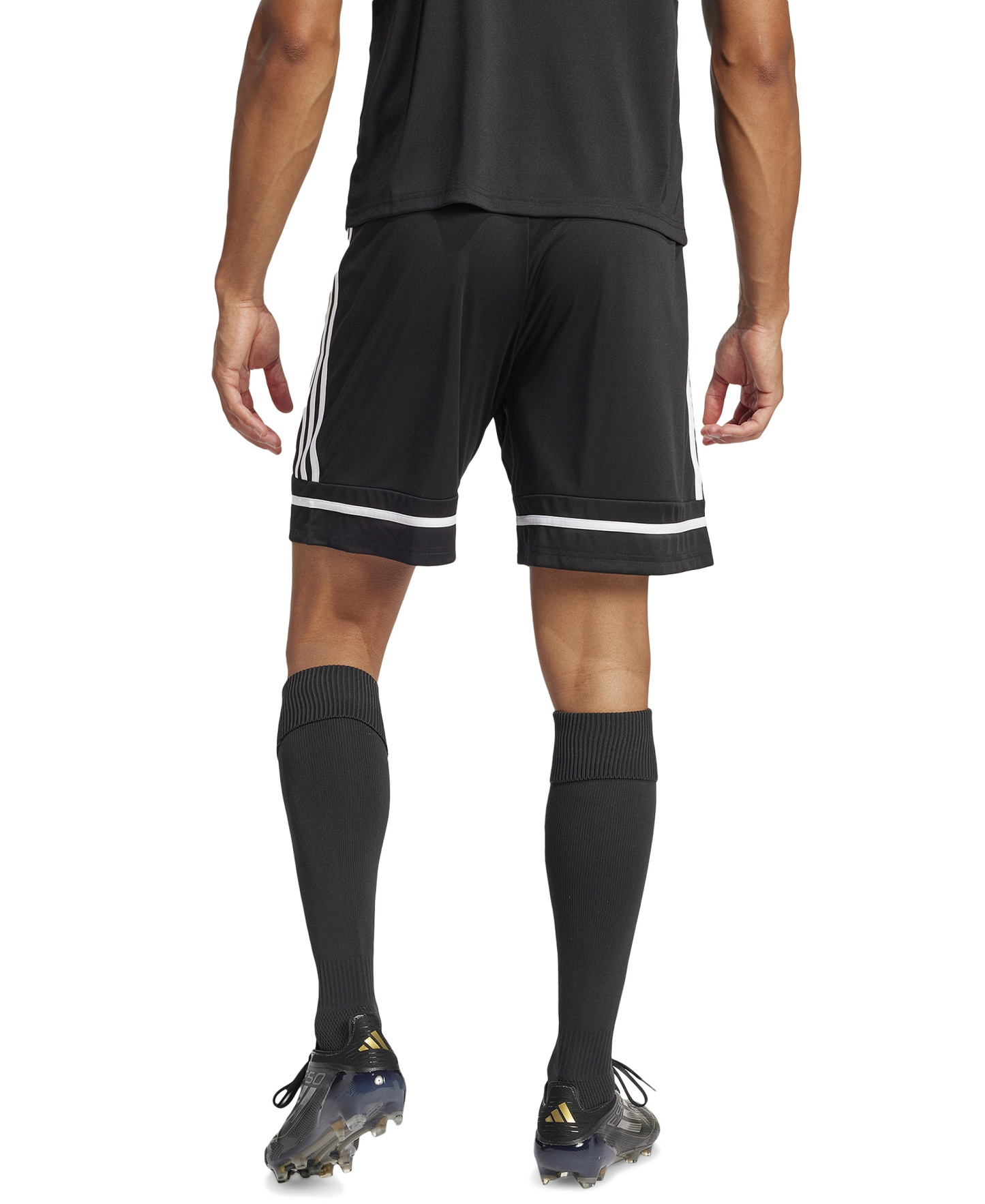 adidas Men's Regular-Fit Squad 25 Logo Shorts - Black/blac