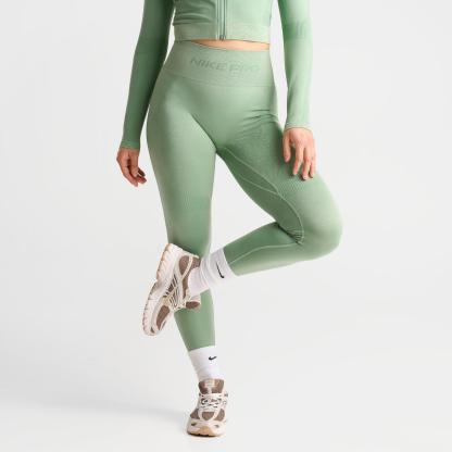 Women's Nike Pro Seamless High-Waisted 7/8 Leggings - Steam