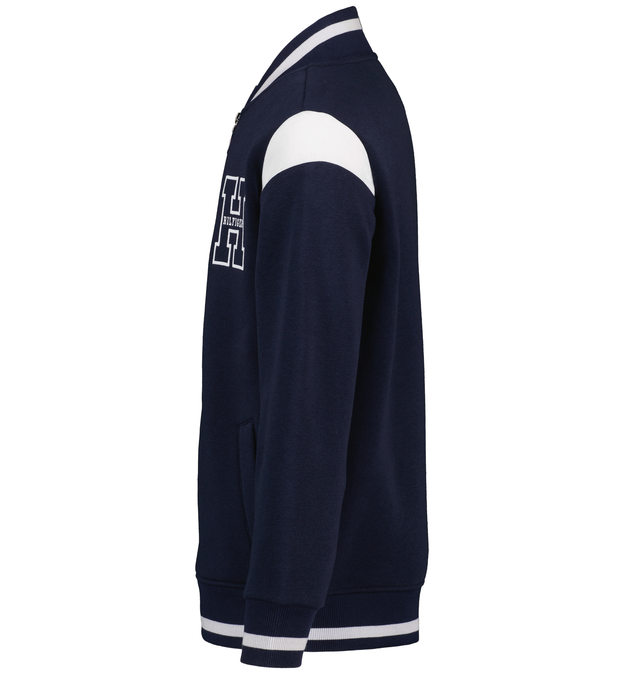 Tommy Hilfiger Boys' 2T-7 Collegiate Varsity Zip-Front Jacket - Navy Blazer