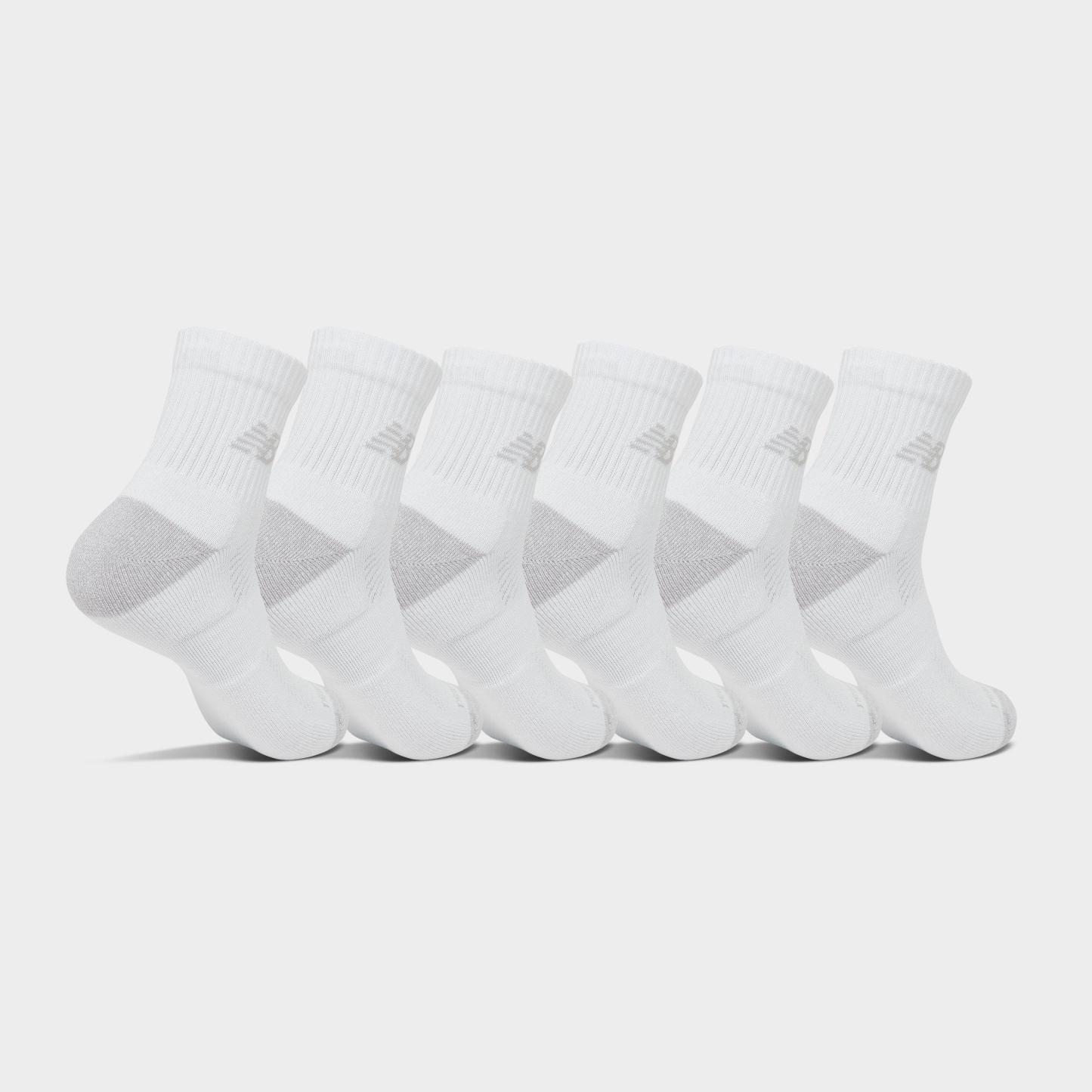 New Balance Active Quarter Socks (6-Pack) - Core White - view 2