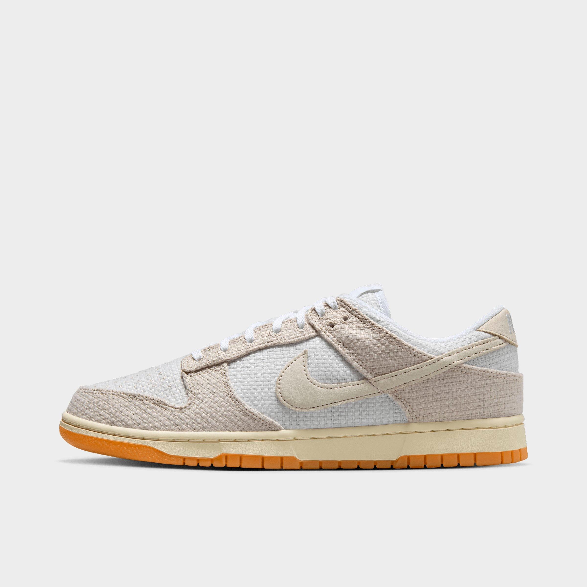 Men's Nithtke Dunk Low Retro SE Casual Shoes - Moon Particle/Photon Dust/Coconut Milk/White - Left shoe facing left. Outside of the shoe.