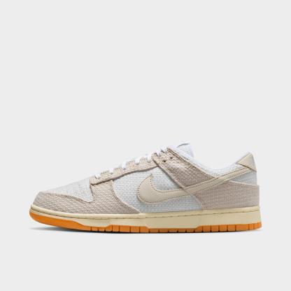 Men's Nithtke Dunk Low Retro SE Casual Shoes - Moon Particle/Photon Dust/Coconut Milk/White - Left shoe facing left. Outside of the shoe.