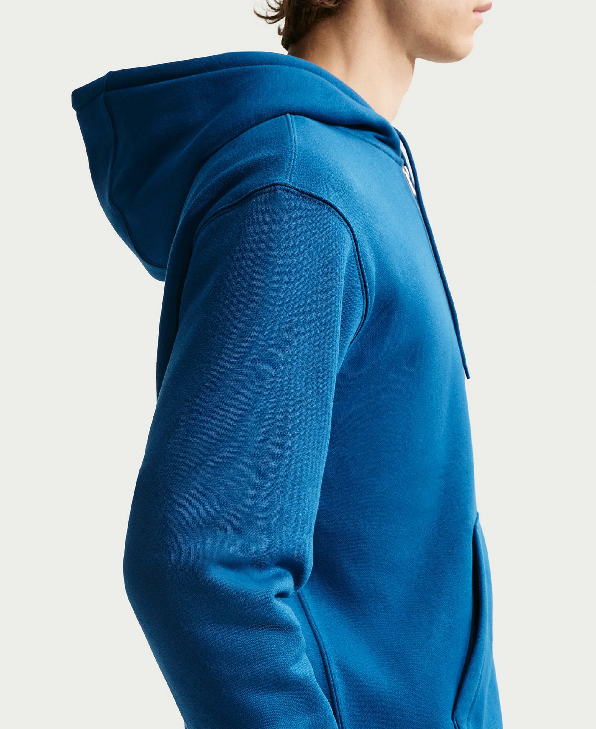 Nike Men's Full-Zip Fleece Regular-Fit Hoodie - Court Blue/Light Khaki