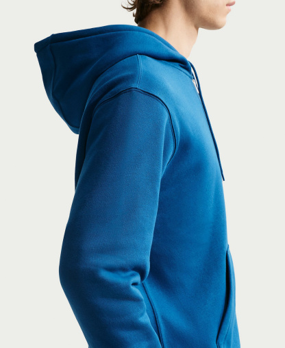 Nike Men's Full-Zip Fleece Regular-Fit Hoodie - Court Blue/Light Khaki