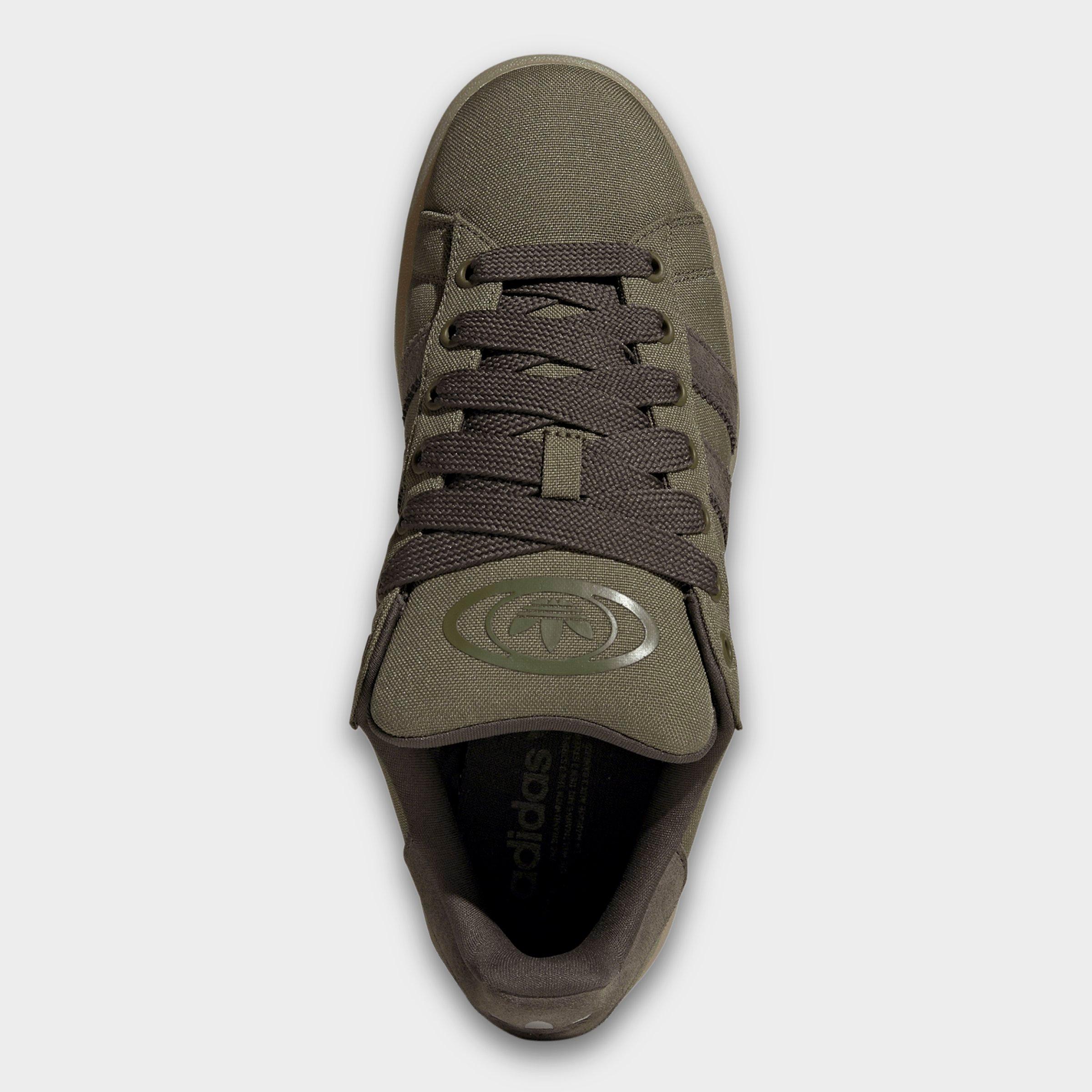 Men's adidas Originals Campus 00s Casual Shoes - Focus Olive/Shadow Olive/Gum - Top view