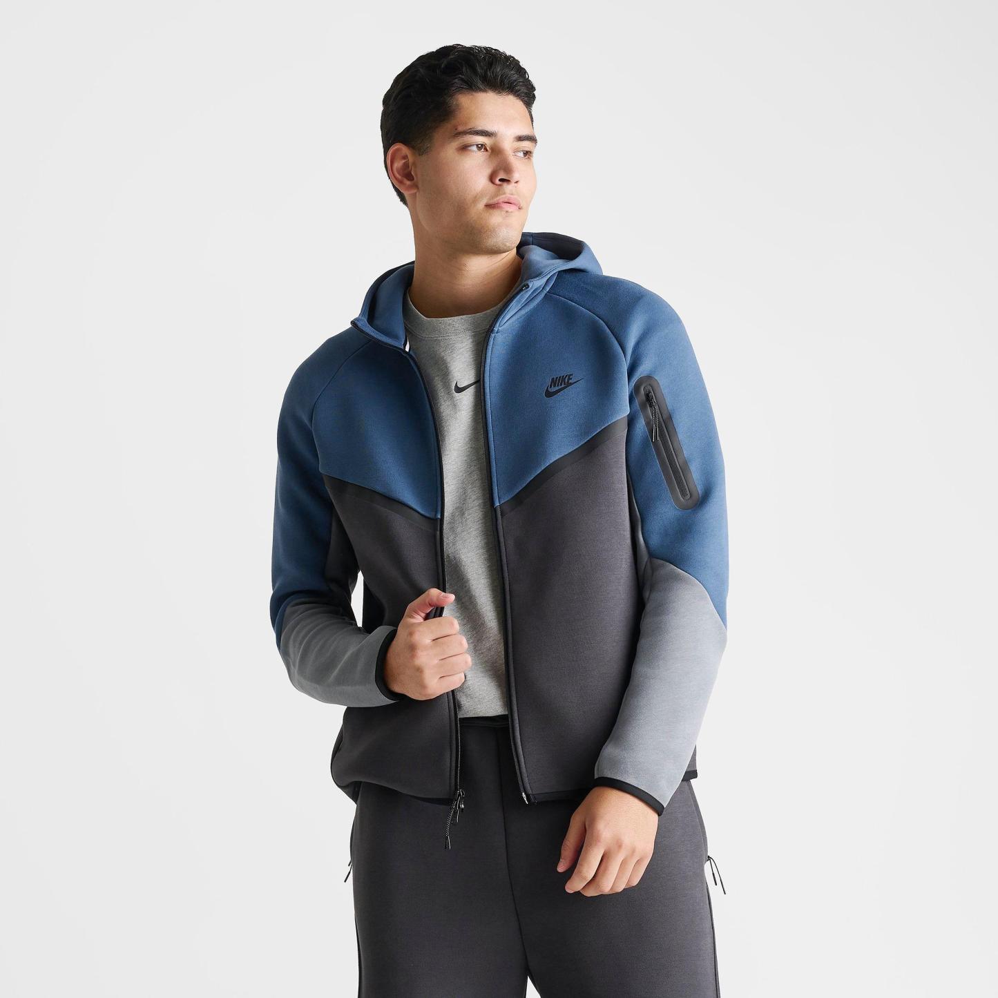 Men's Nithtke Tech Fleece Windrunner Full-Zip Hoodie - Part 1 - New Slate/Anthracite/Cool Grey/Black