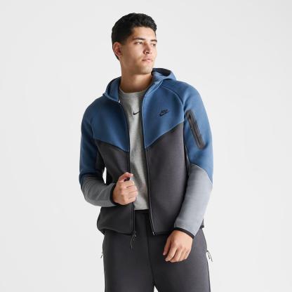 Men's Nithtke Tech Fleece Windrunner Full-Zip Hoodie - Part 1 - New Slate/Anthracite/Cool Grey/Black