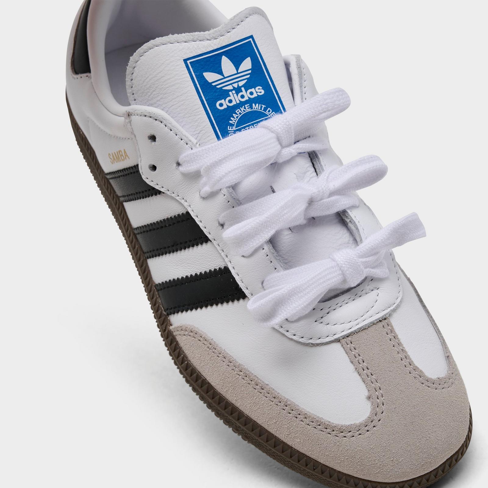 Women's adidas Originals Samba OG Casual Shoes - White/Black/Clear Granite - view 3