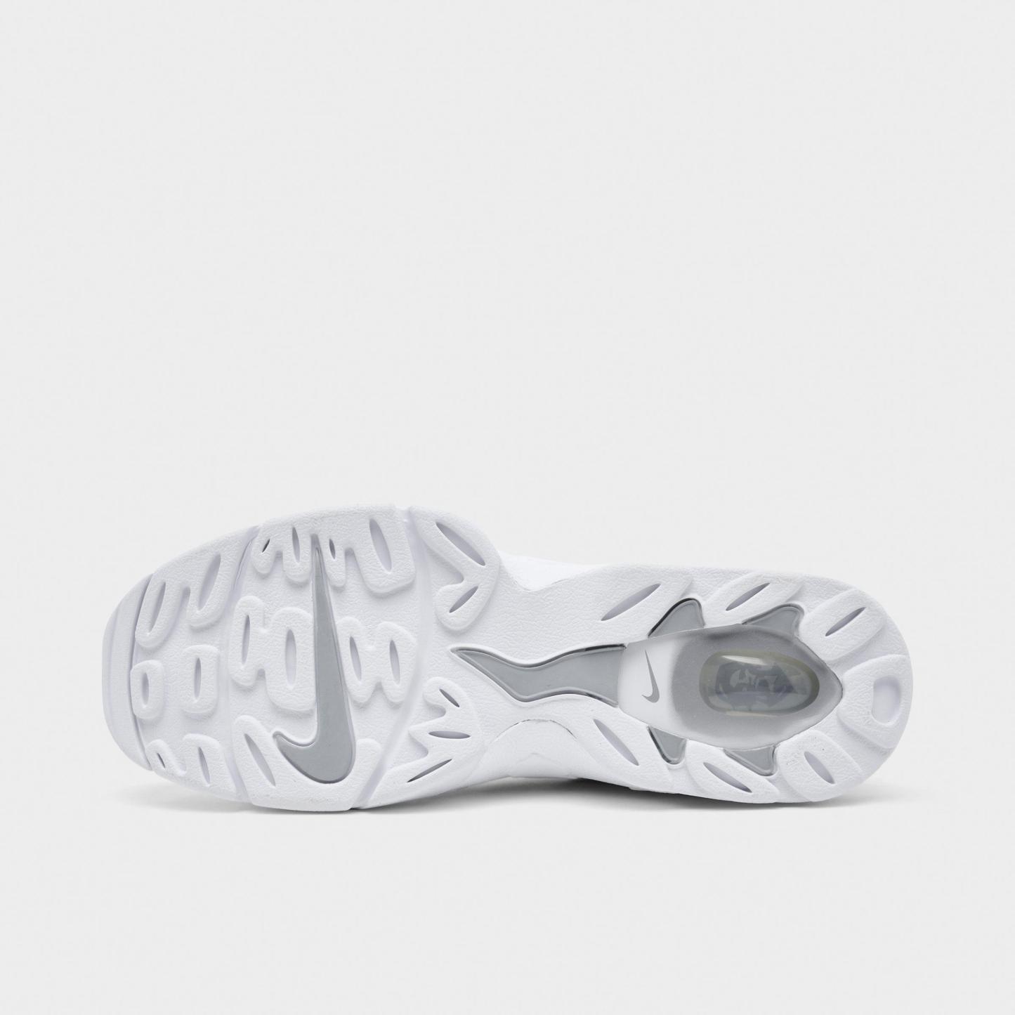 Men's Nithtke Air DT Max '96 Low Casual Shoes - White/Metallic Silver/White/Light Smoke Grey - Bottom view