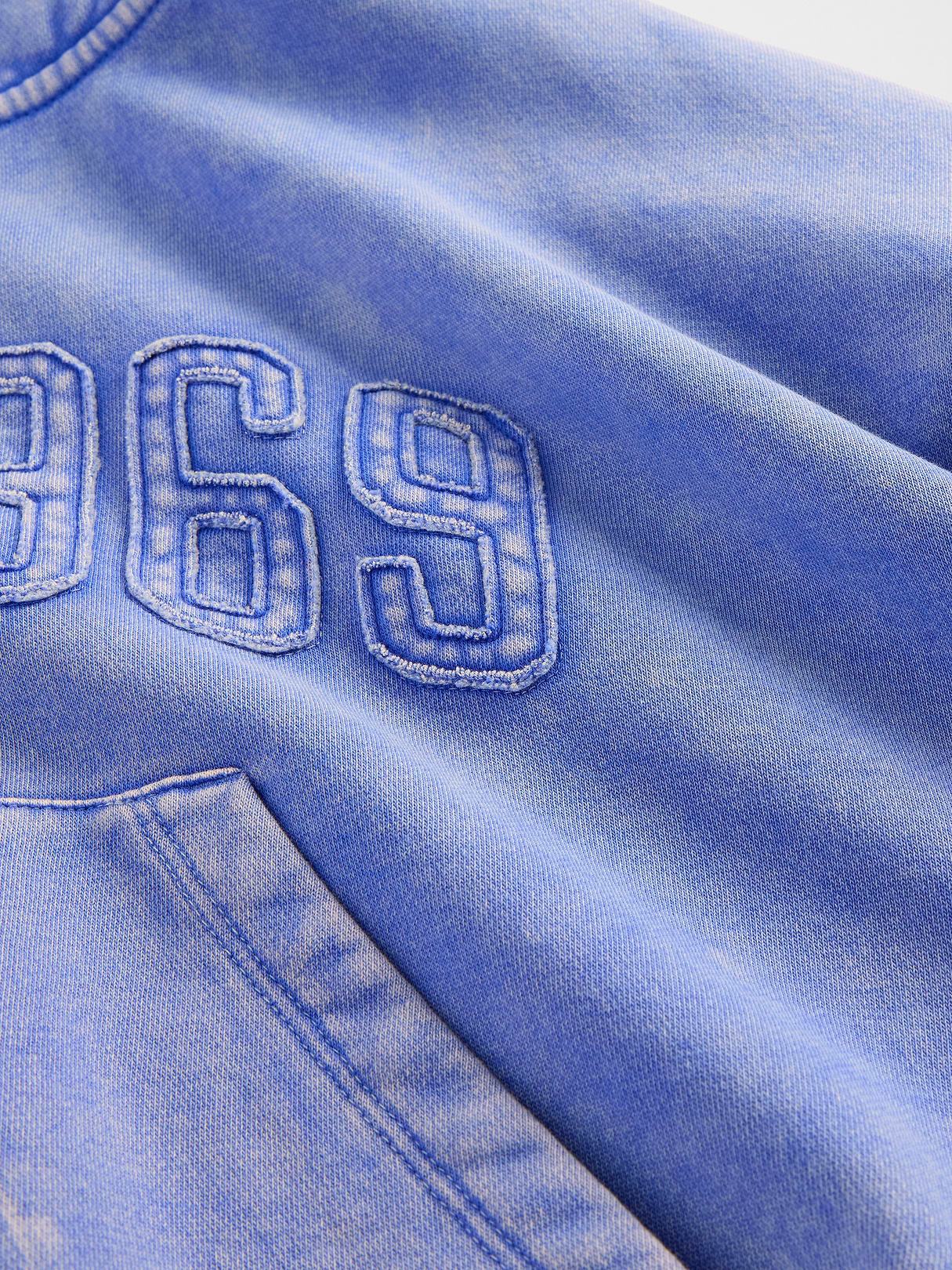 VintageSoft Wedge Zip Hoodie - Mosaic blue