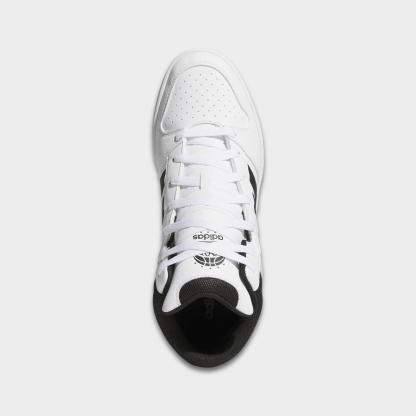 Men's adidas Hoops Classic Mid Casual Shoes - Cloud White/Core Black/Orbit Grey - Top view