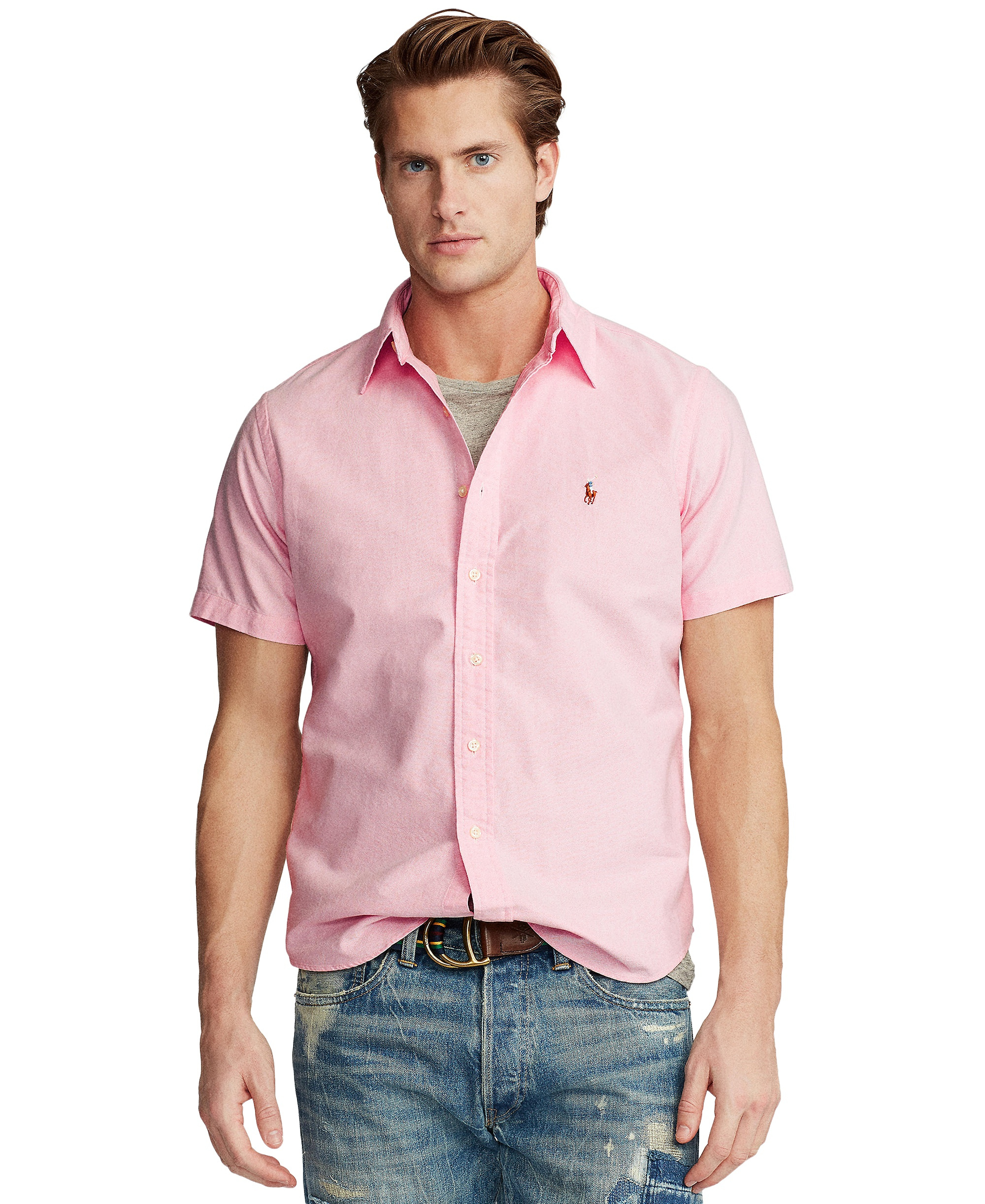 Polo Ralph Lauren Men's Classic-Fit Oxford Shirt - Pink