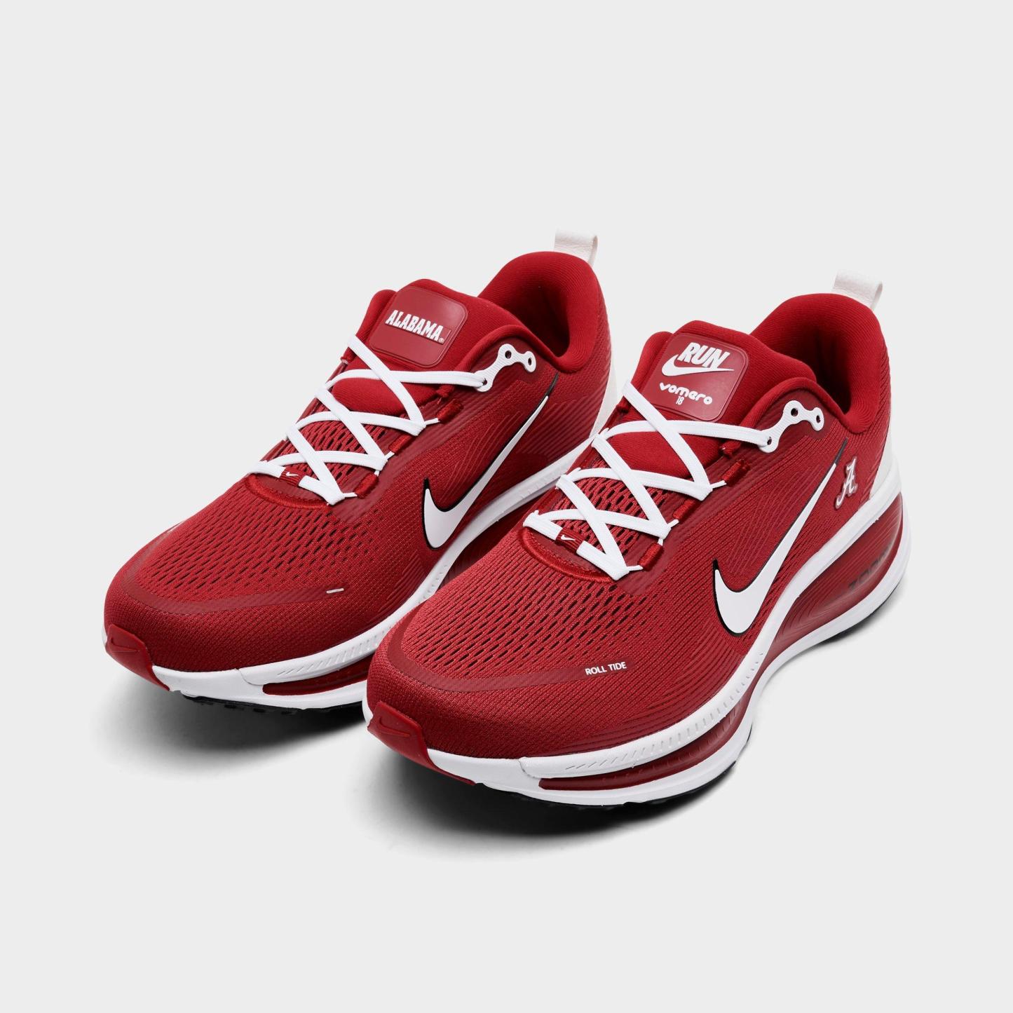 Men's Nithtke Vomero 18 Purdue Boilermakers Running Shoes - Part 2 - Team Crimson/Black/White - Both shoes facing left