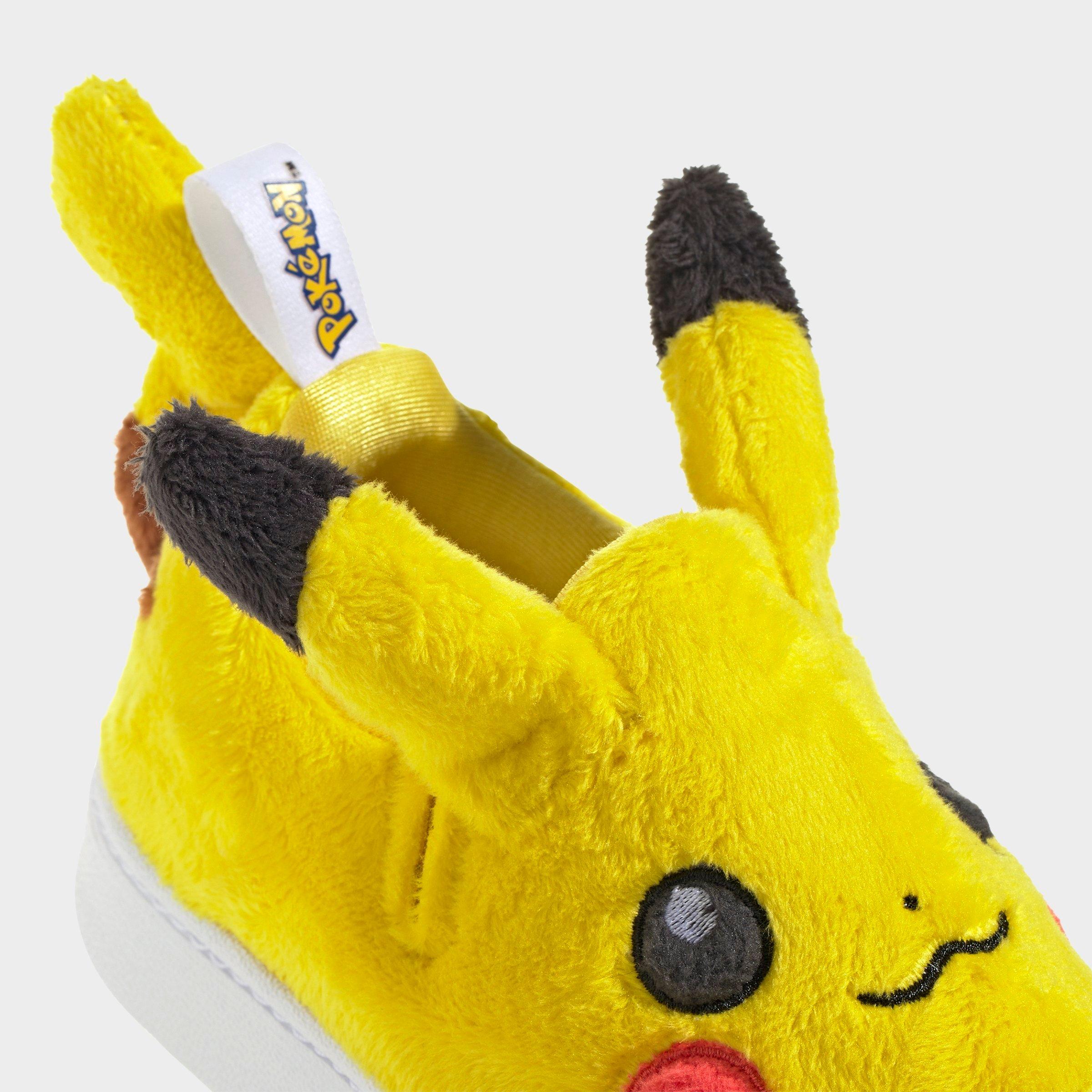 Little Kids' adidas x Pokemon Superstar Quickon Casual Shoes - Yellow/Core Black/Cloud White - Detail shot