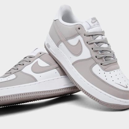 Big Kids' Nike Air Force 1 Low Casual Shoes - College Grey/College Grey/White
