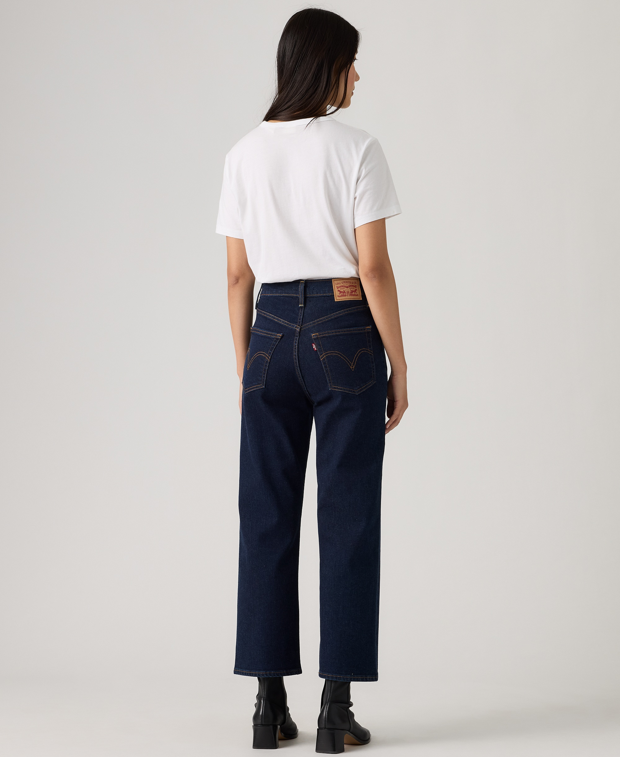 Levi's Women's Ribcage High-Rise Straight Ankle Jeans - Whoa What