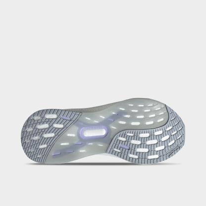Women's adidas Ultraboost 5X Running Shoes - Cloud White/Mint Ton/Glow Purple - Bottom view