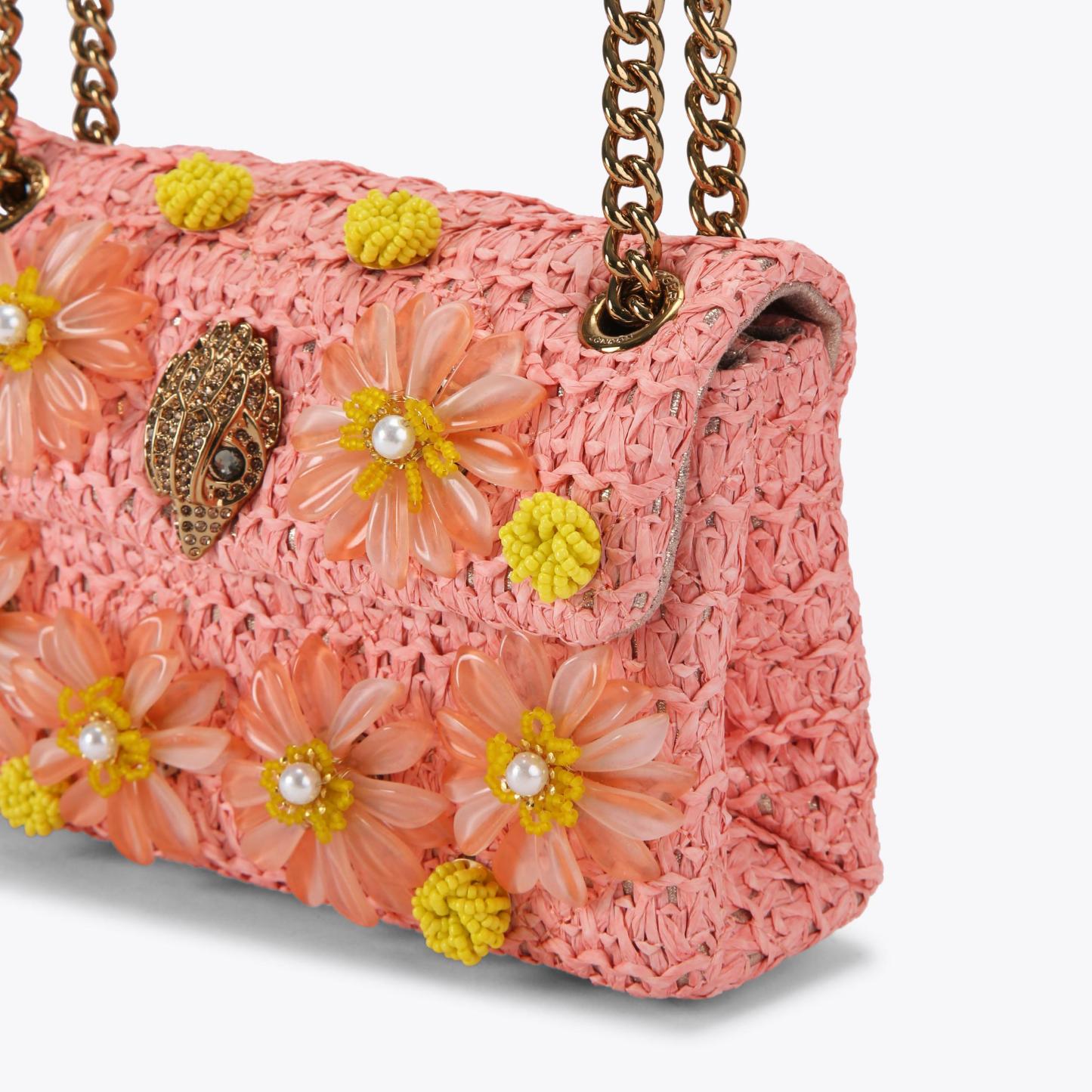Kurt Geiger London Mini Raffia Kensington Bag - Multi Colored - view 6