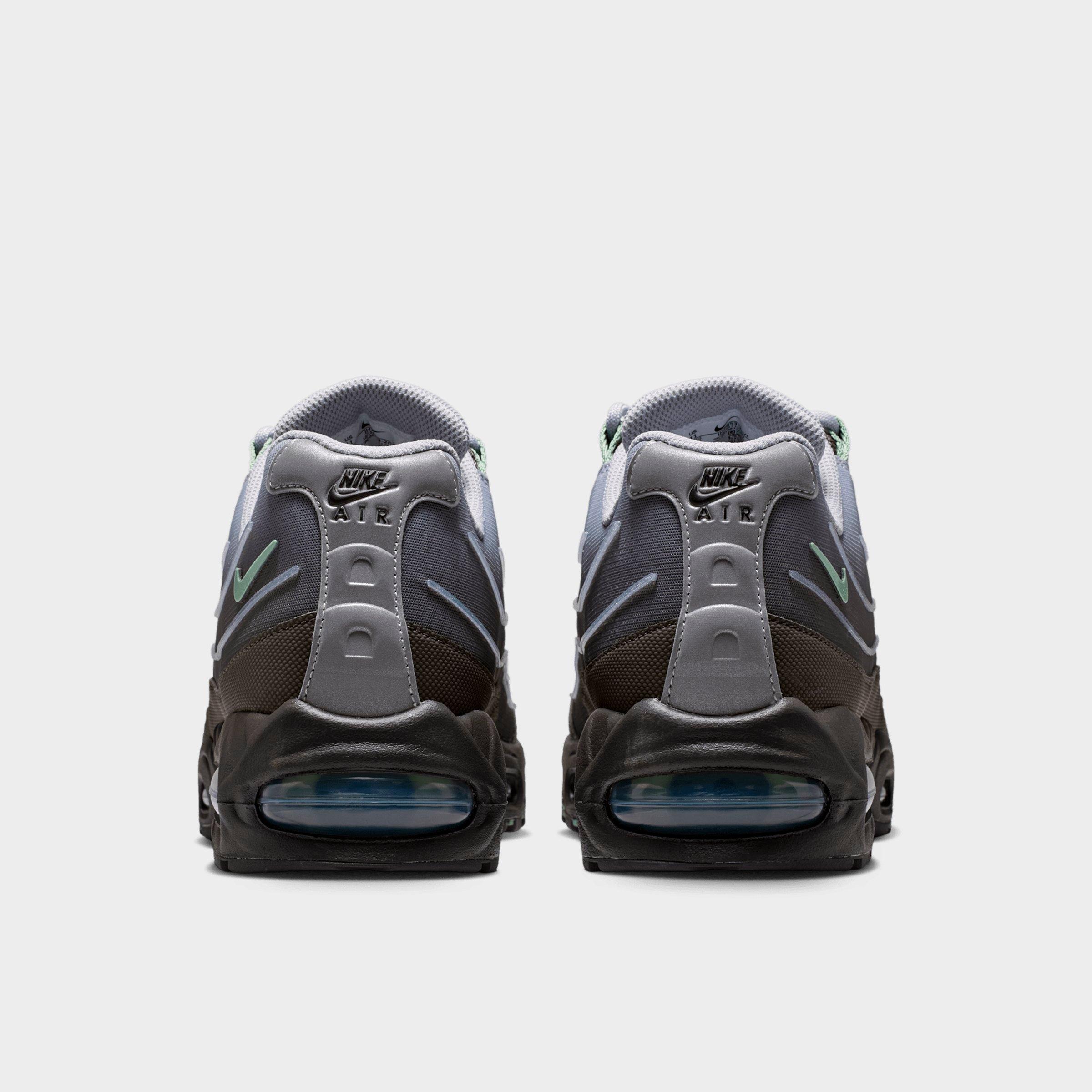 Men's Nithtke Air Max 95 Big Bubble Scorpion Casual Shoes - Part 1 - Medium Ash/Wolf Grey/Metallic Silver/Steam - Back view