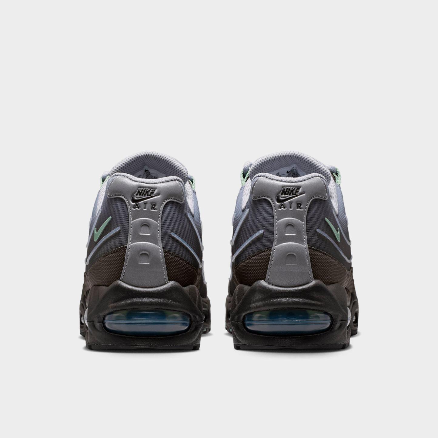 Men's Nithtke Air Max 95 Big Bubble Scorpion Casual Shoes - Part 1 - Medium Ash/Wolf Grey/Metallic Silver/Steam - Back view