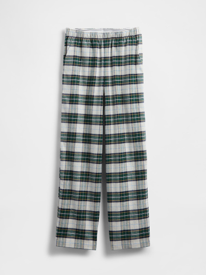 Adult Softest Flannel PJ Pants - Green plaid