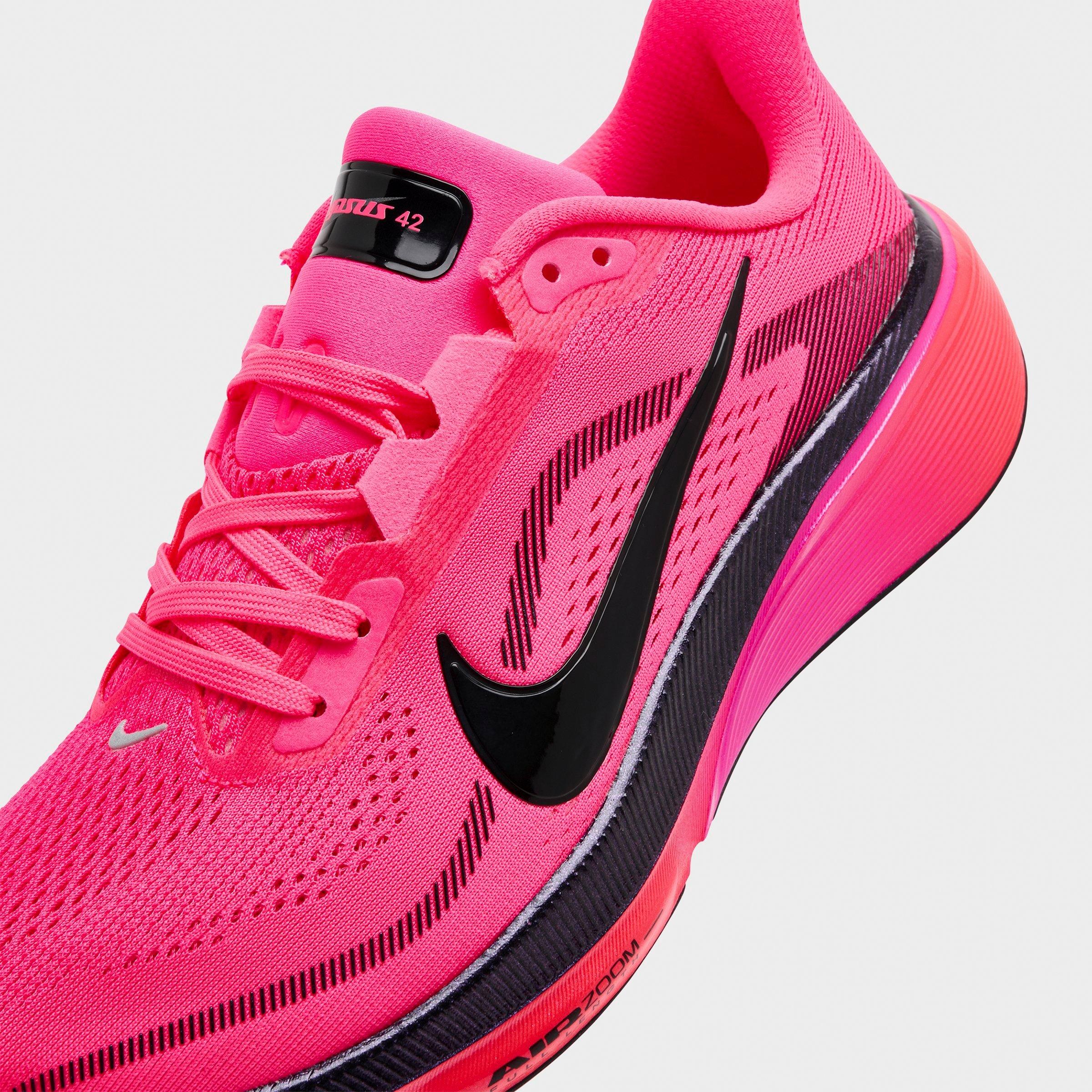 Women's Nithtke Pegasus 42 Running Shoes - Part 1 - Hyper Pink/Black/Laser - Detail shot