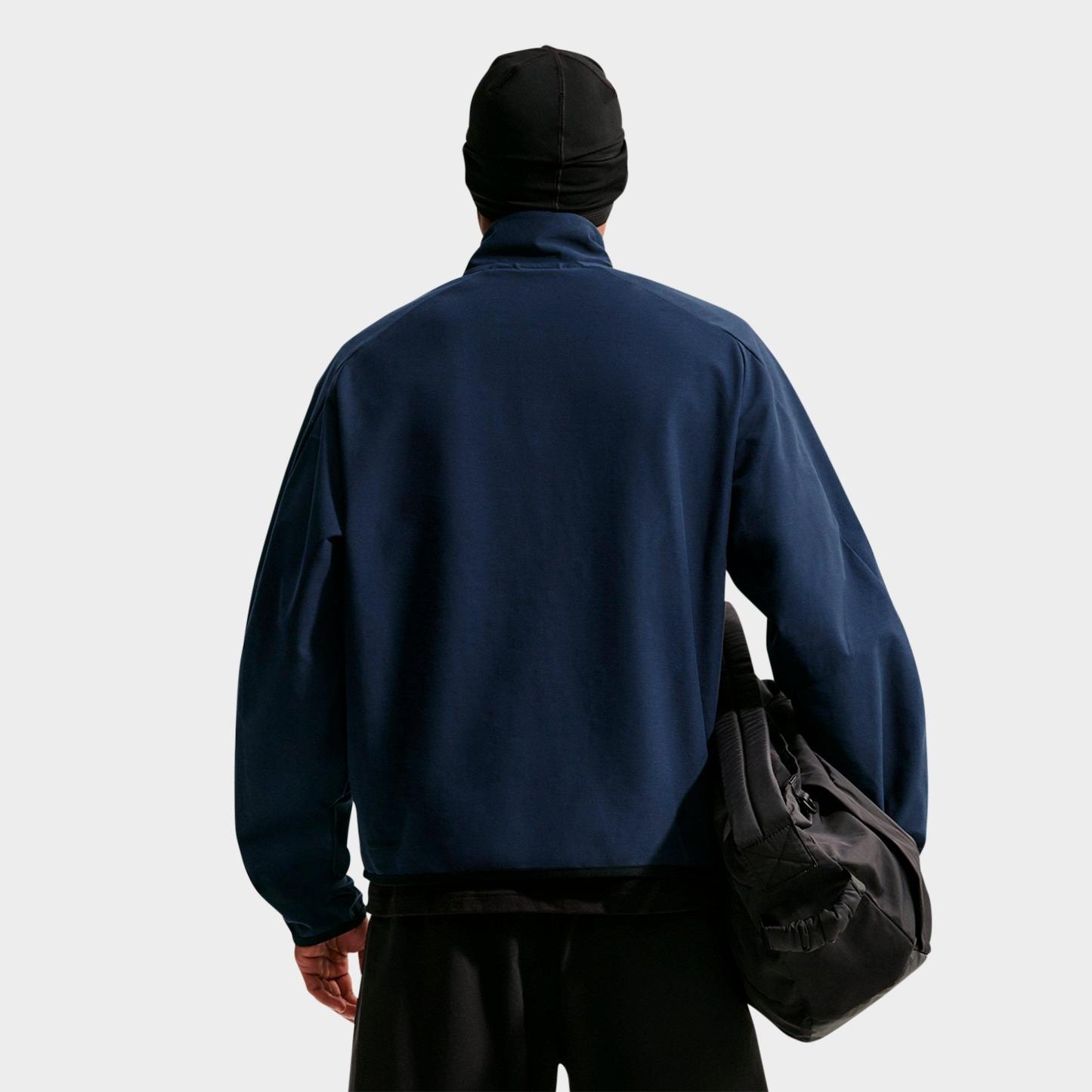 Men's Nithtke Sportswear Tech Dri-FIT Shori Knit Full-Zip Track Jacket - Obsidian/Black